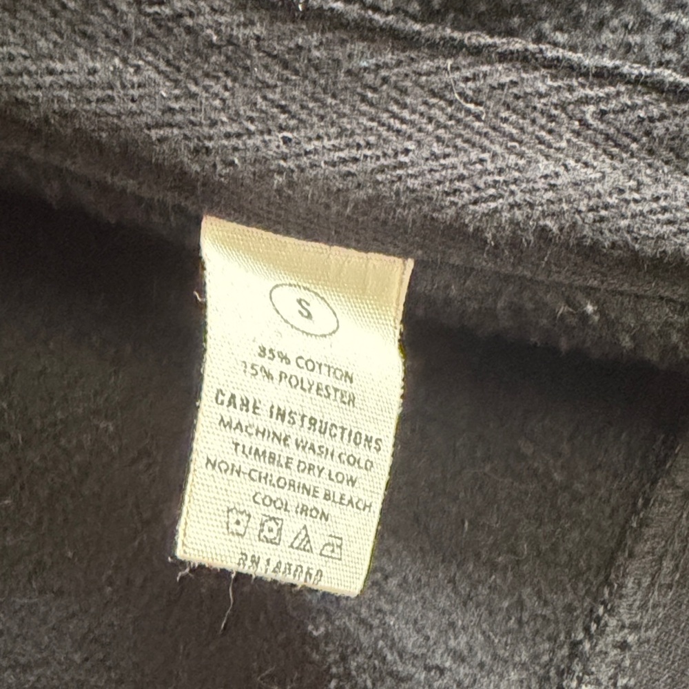Buck Mason Alpine Fleece 15014 Zip-Up Hoodie black (gray also available) size S - Picture 6 of 7